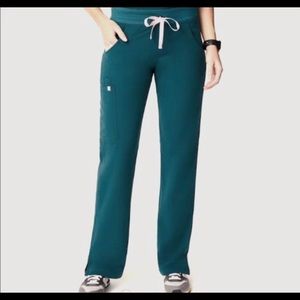 Figs Caribbean blue.. large Catarina top and large tall kade cargo pants